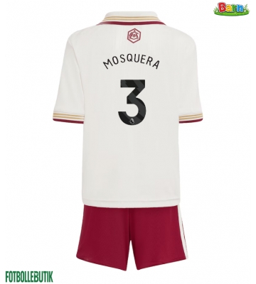 Arsenal Cristhian Mosquera #3 Tredjeställ Barn 2025-26 Kortärmad (+ Korta byxor)